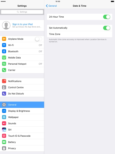 Press the Home key to return to the home screen.