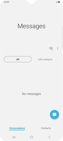 Press the menu icon.