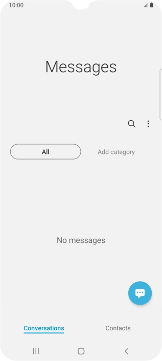 Press the menu icon.