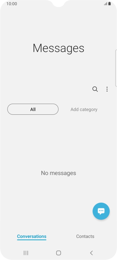 Press the menu icon.
