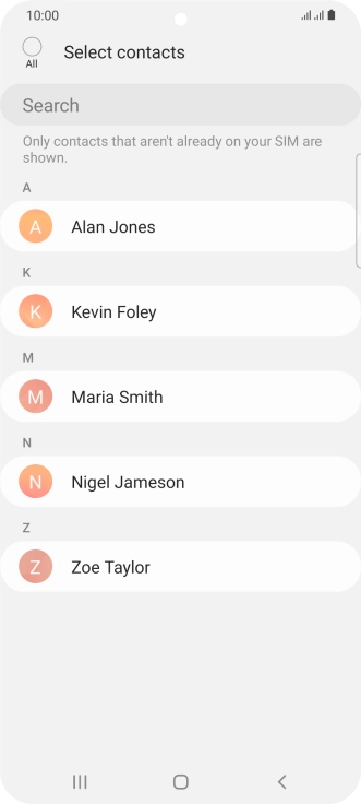 Press the field above 