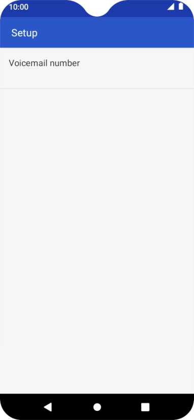 Press Voicemail number.