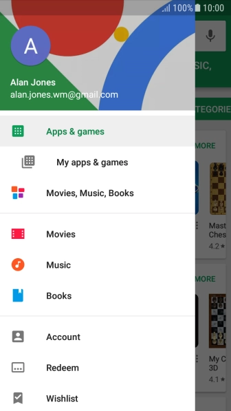 Press My apps & games.