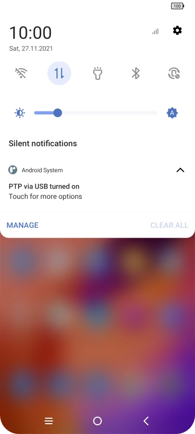 Press Touch for more options.
