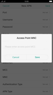 Key in 03 and press Save.