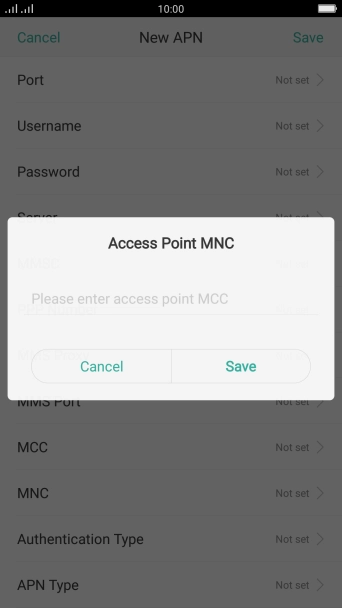 Key in 03 and press Save.