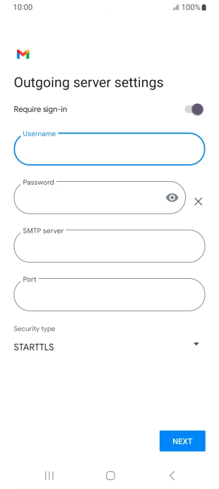 Press the field below 