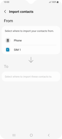 Press the name of the SIM.