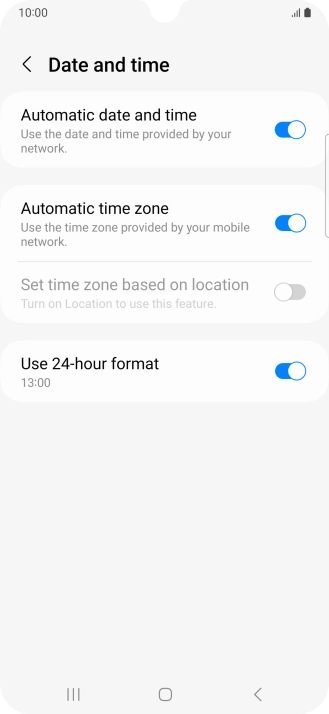 Press the Home key to return to the home screen.