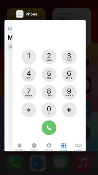 Slide upwards on the required application to end it.
