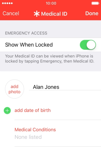 Press add photo and follow the instructions on the screen to add a picture.
