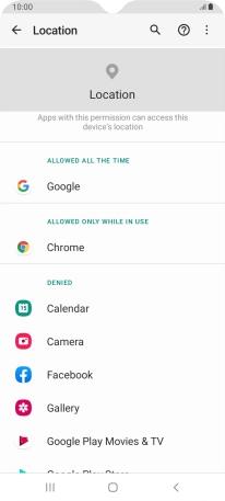 Press the required app.