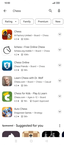 Press the required app.