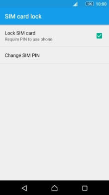 Press Lock SIM card to turn the function on or off.