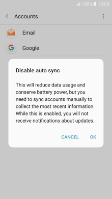 Press OK to turn off the function.