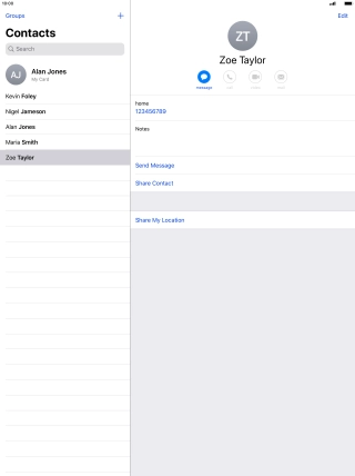 Press the Home key to return to the home screen.