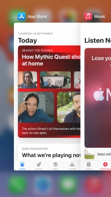 Slide upwards on the required application to end it.