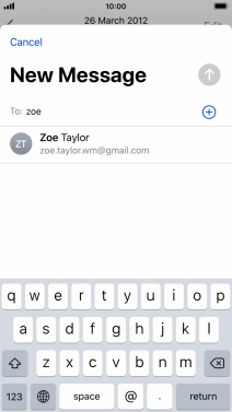 Press the required contact.