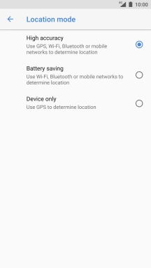 If you select High accuracy, your phone can find your exact position using the GPS satellites, the mobile network and nearby Wi-Fi networks. Satellite-based GPS requires a clear view of the sky.