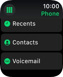 Press the keypad icon.