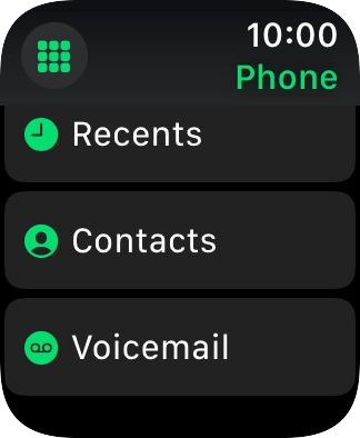Press the keypad icon.