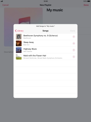 Go to the required category and press the required audio file.
