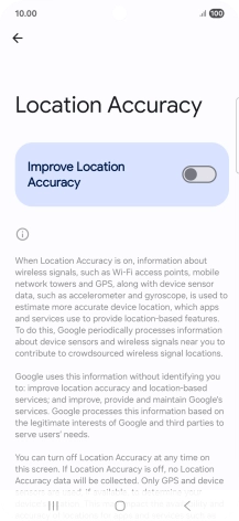 If you press the indicator next to 