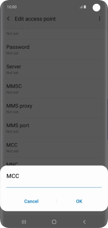 Key in 505 and press OK.