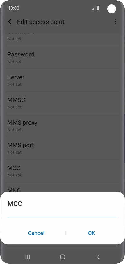 Key in 505 and press OK.
