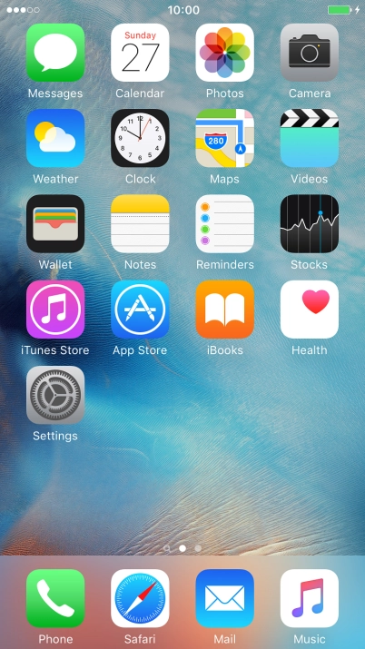 When the battery charging icon is displayed, the battery is charging.