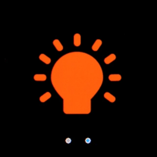 Press the screen brightness icon repeatedly to select the required brightness.