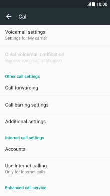 Press Voicemail settings.