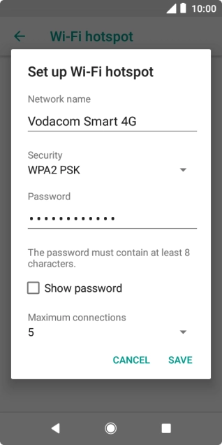 Press the field below 