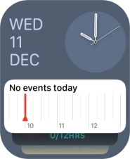 Press and hold anywhere on the screen.