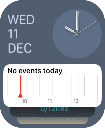 Press and hold anywhere on the screen.