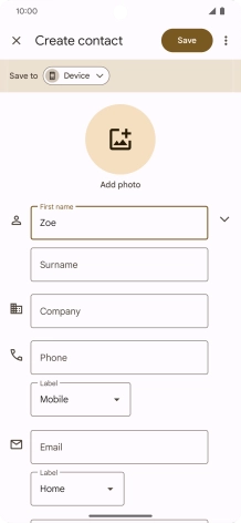 Press Surname and key in the required last name.