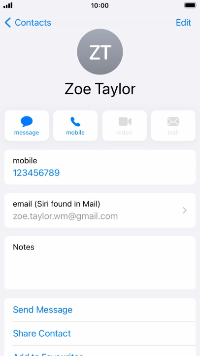 Press the Home key to return to the home screen.