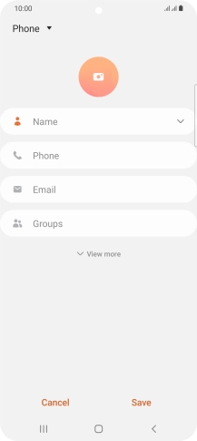 Press the address book drop down list.
