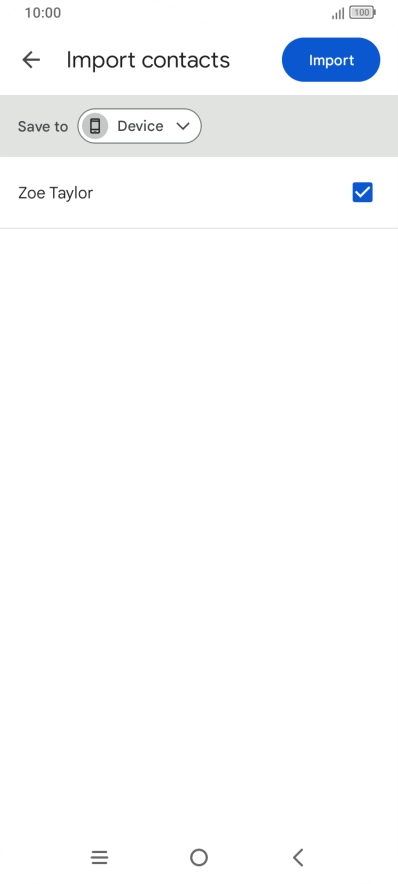 Press the fields next to the required contacts.