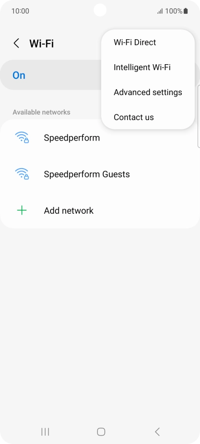 Press Intelligent Wi-Fi.