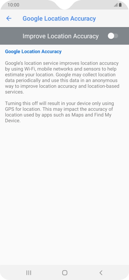 If you press the indicator next to 
