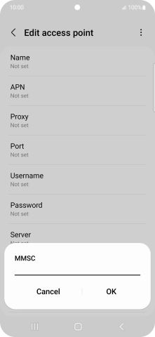 Key in http://pxt.vodafone.net.au/pxtsend and press OK.