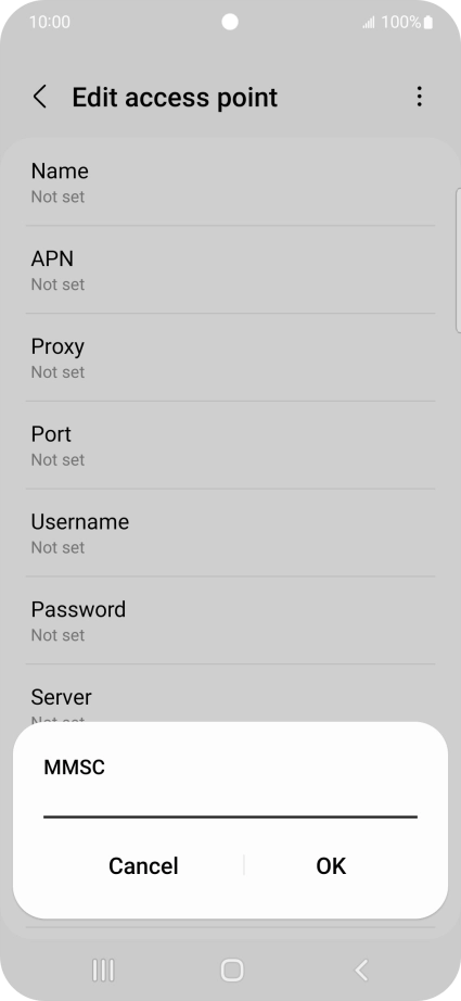 Key in http://pxt.vodafone.net.au/pxtsend and press OK.