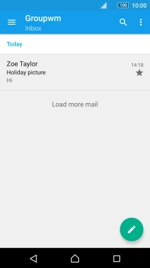Press the new email message icon.