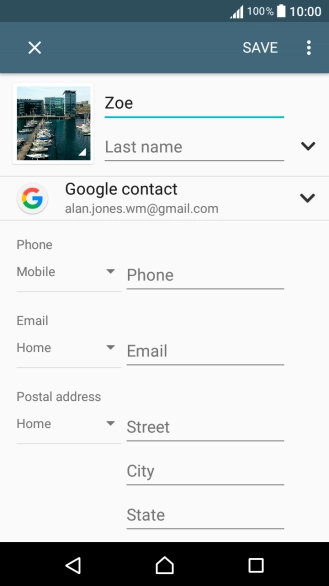Press Last name and key in the last name.
