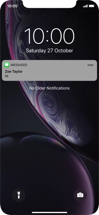 Press the required notification and follow the instructions on the screen to use the selected function.