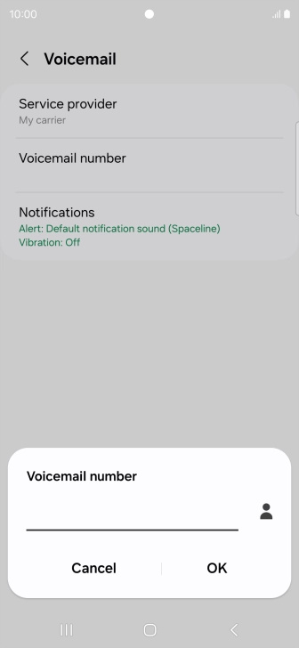 Key in +61414121121 and press OK.