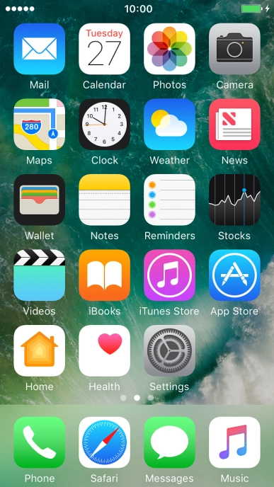 When the battery charging icon is displayed, the battery is charging.
