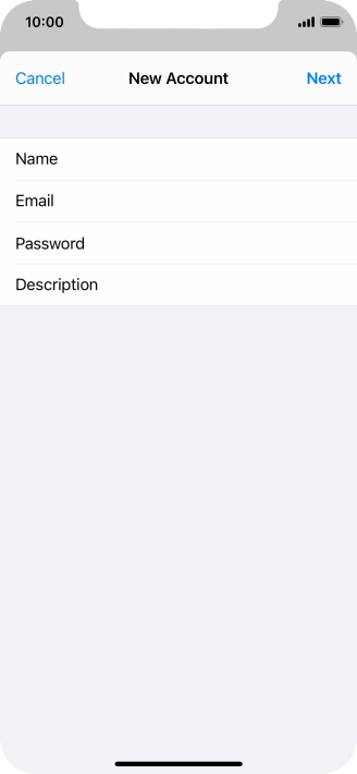 Press Description and key in the required name.