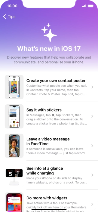 Slide your finger upwards starting from the bottom of the screen to return to the home screen.
